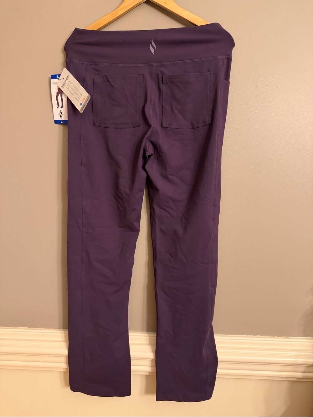 NWT Skechers GO WALK Pant GOFLEX High Waist Flare Active Pants Purple Size Large - Picture 4 of 5